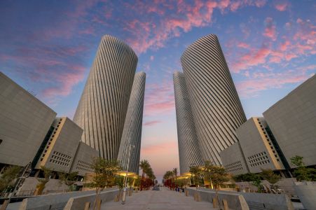 Lusail,,Qatar,-,October,28,,2022:,Lusail,Plaza,4,Tower.